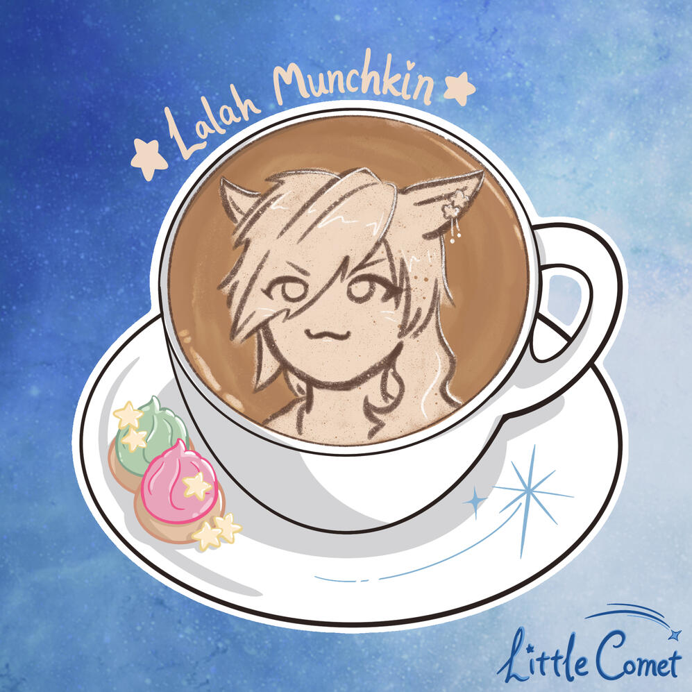 Little Comet latte art